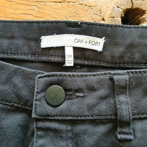 Oak + Fort Black Stretch Skinny Jeans